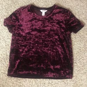 Velvet Crop Top